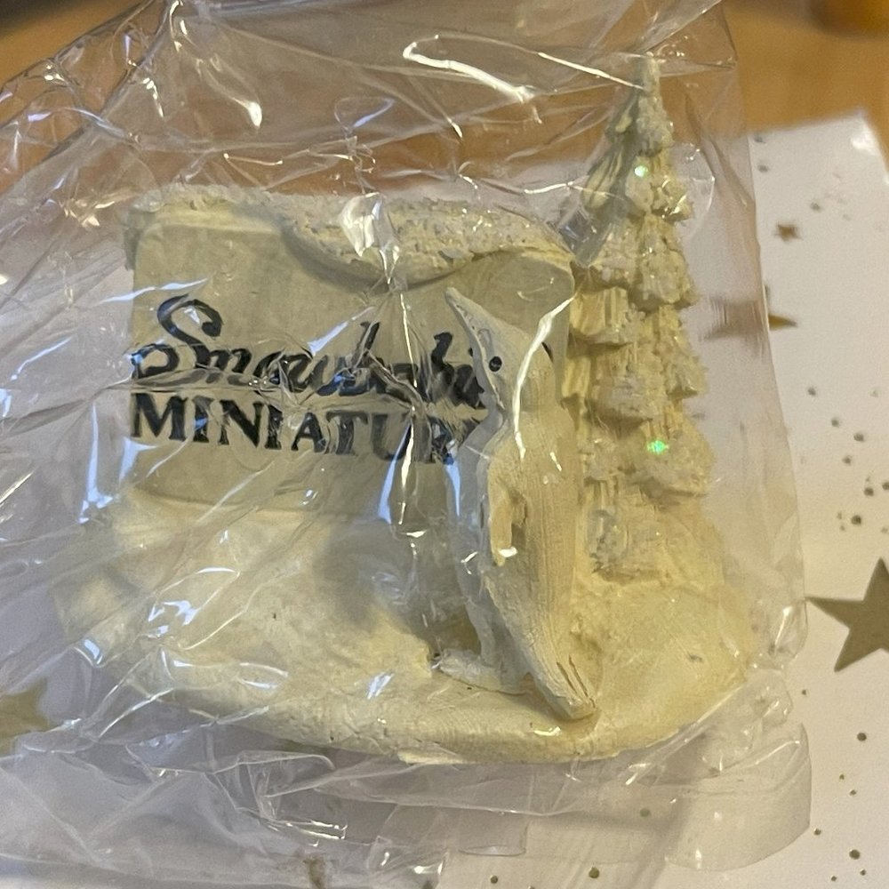 Department 56 Snowbabies Miniatures Pewter "Snowbabies Sign"